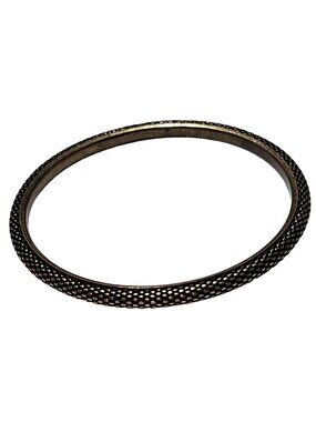 Vintage Textured Bangle Bracelet Gold Tone Classic Retro Fashion Jewelry Women